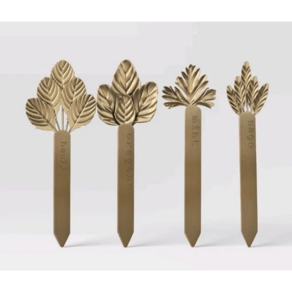Smith & Hawken Metal Herb Markers Cottagecore Garden Decor Set